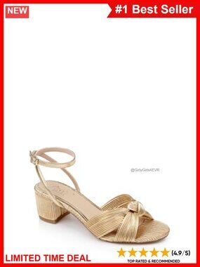 Pleated Block Heel Peep Toe Ankle Strap Sandals Formal Evening